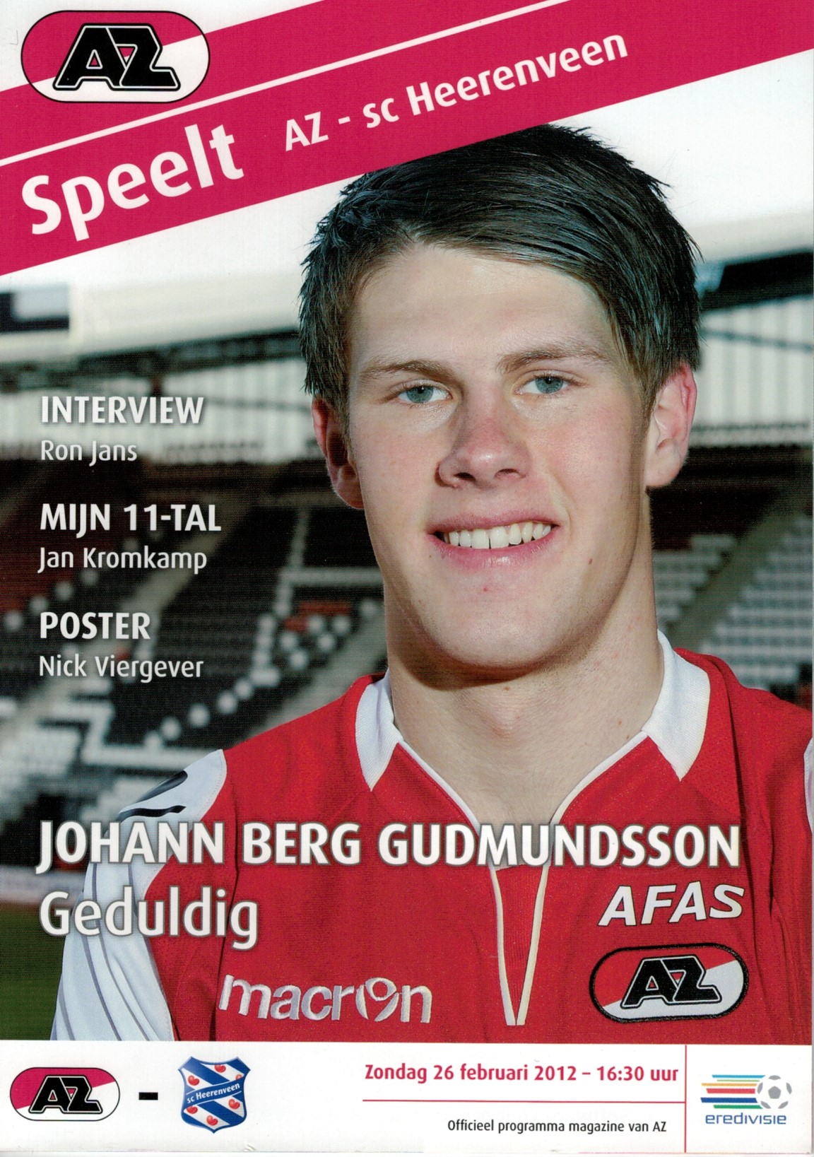 AZ Programma 26-feb-2012 Heerenveen thuis